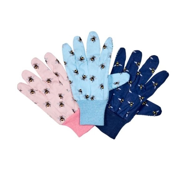 x Briers Bee All Rounder Gardening Utility Garden Grip Gloves