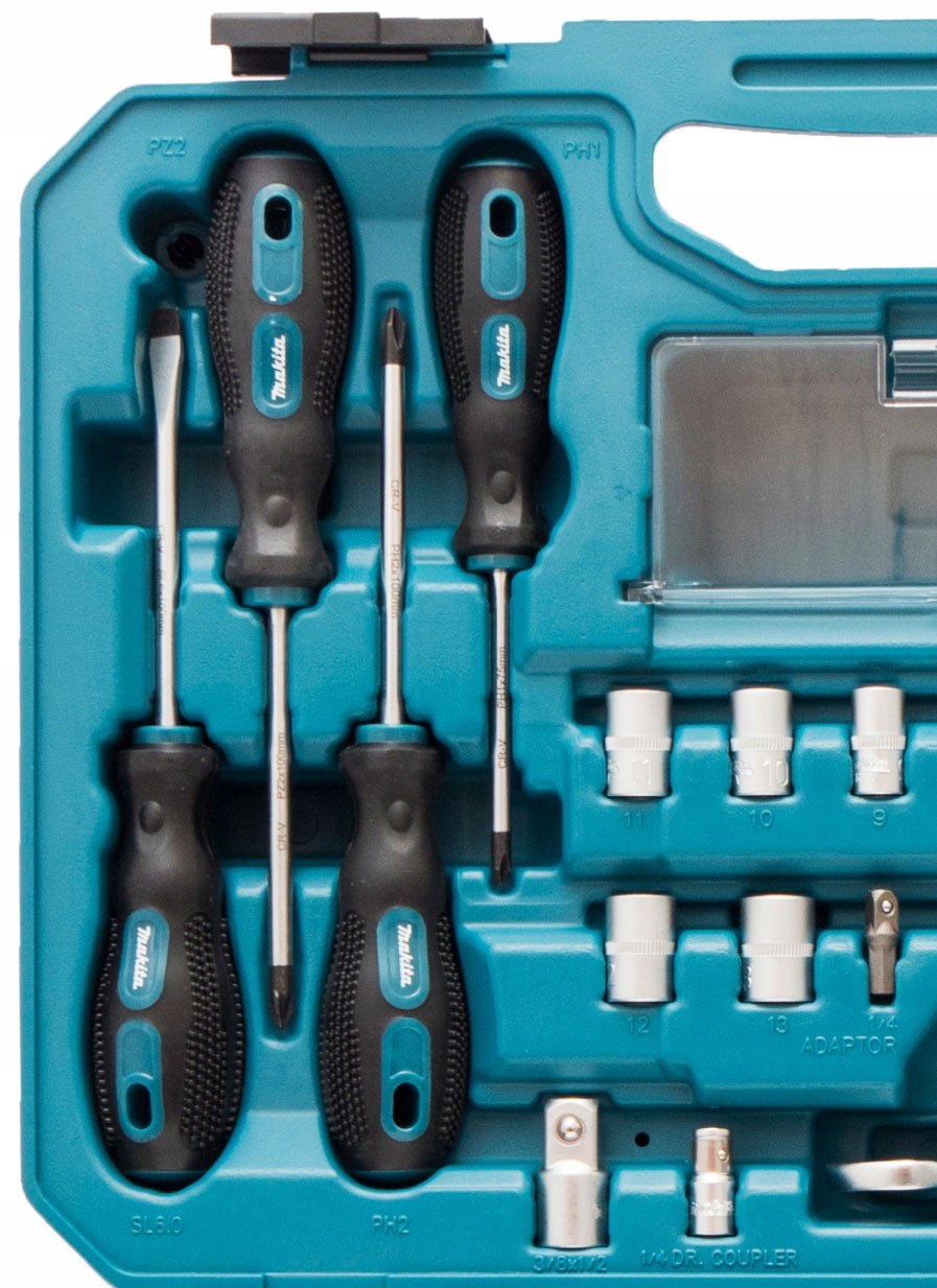 Makita Accessoires E-08458 | Gereedschapsset | koffer | 87-delig - E-08458 Makita Accessoires E-08458 | Gereedschapsset | koffer | 87-delig - E-08458