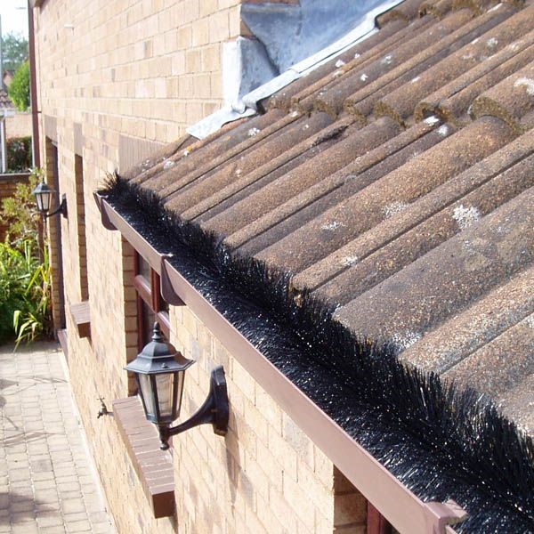 Secure Brush in gutters with no overhanging Tile Nose 10 x Hedgehog Gutter Brush Clips