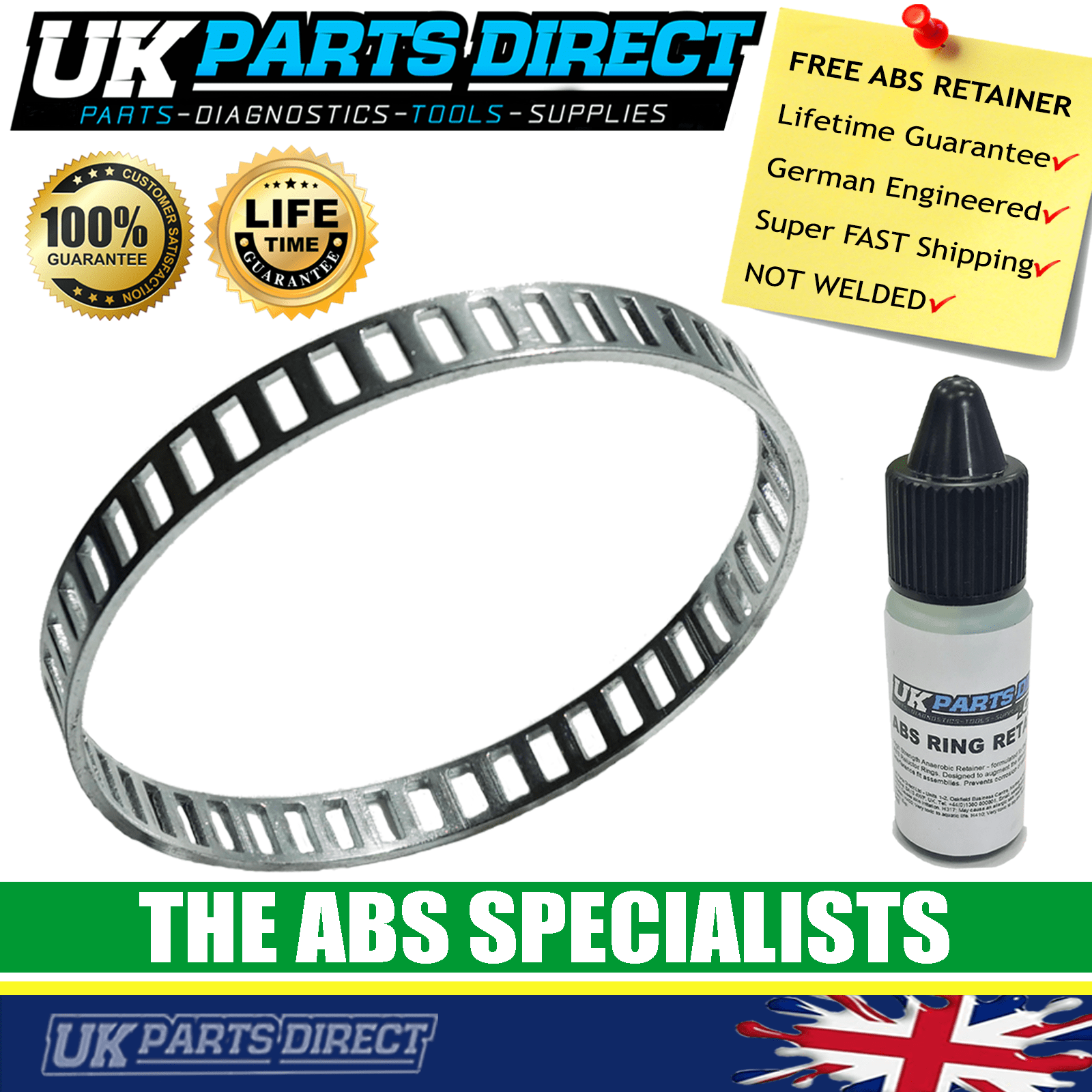 ABS Reluctor Ring for Mercedes C-Class [W202] (93-01) Rear *FREE RETAINER*