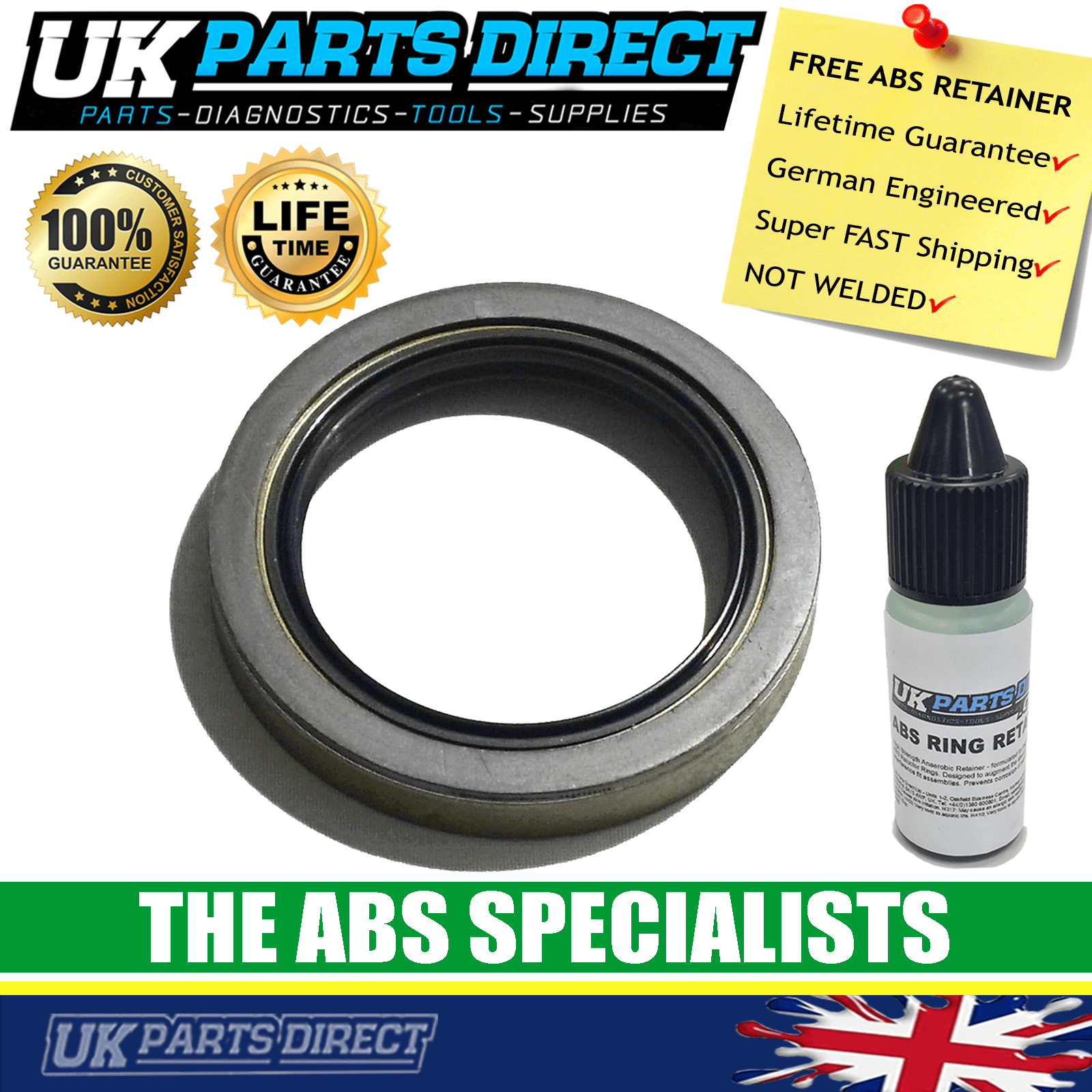 Abs ring suitable for MERCEDES-BENZ C-Class Saloon (W204) C 220 CDI 2.2  (204.002) 2008-2014 Diesel 170hp OM 651.911
