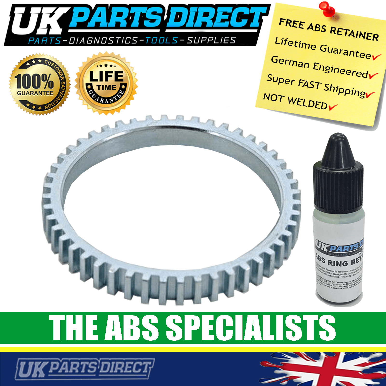 Skoda 96-10 VW Front Abs Reluctor Ring For Audi Seat